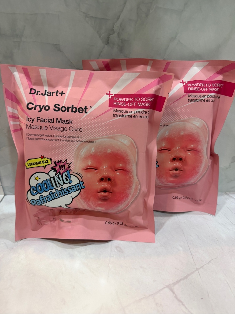 Dr. Jart+ Cryo Sorbet Icy Facial Masks – 2 Pack NEW